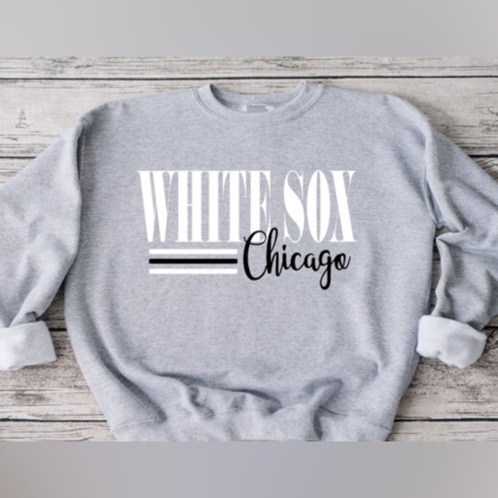 White Sox Striped Crewneck